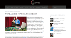 Desktop Screenshot of bestonlinecasinos101.com