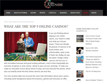 Tablet Screenshot of bestonlinecasinos101.com